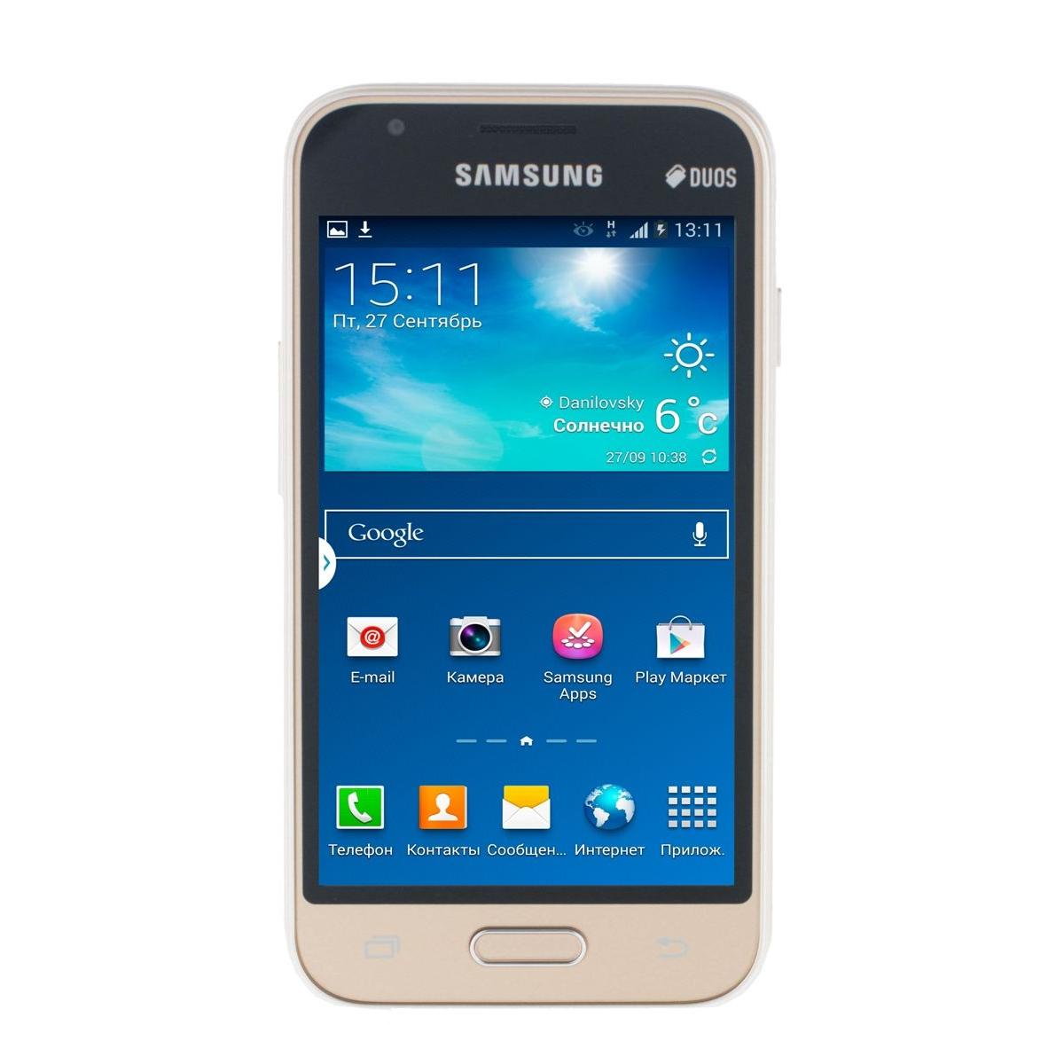 Купить Смартфон Samsung Galaxy J1 mini SM-J105H Gold, недорого в в  интернет-магазине Кибермолл с доставкой. Фото, отзывы, описания,  характеристики Владивосток