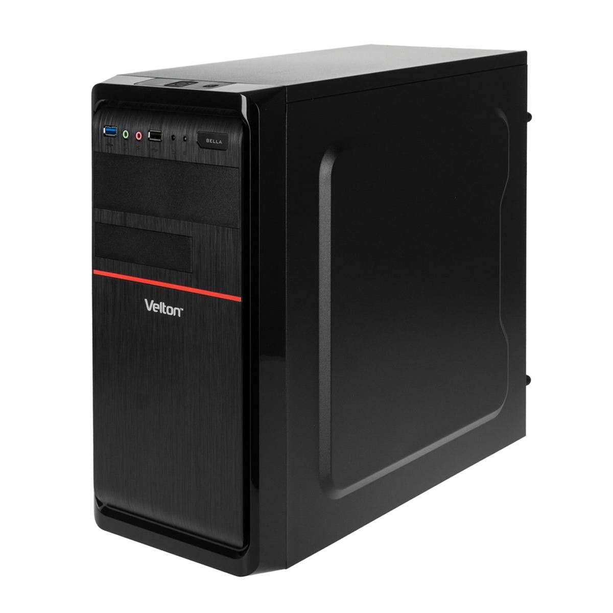 Купить Корпус компьютера Velton 7808A-Red mATX 400W Чёрный, недорого в в  интернет-магазине Кибермолл с доставкой. Фото, отзывы, описания,  характеристики Владивосток