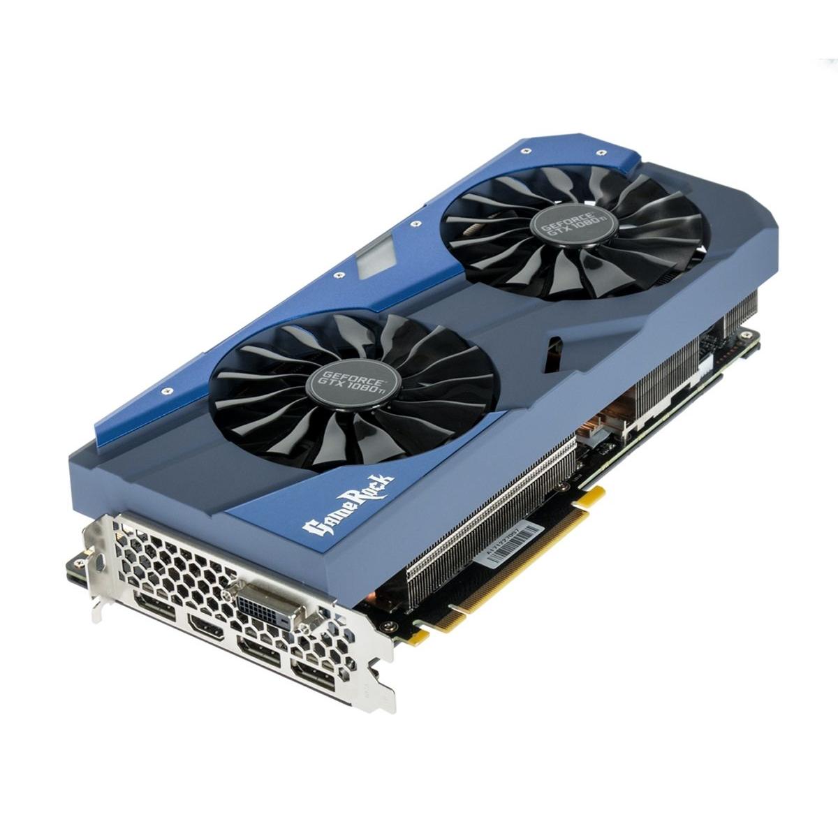 Купить Видеокарта NV GeForce Palit GTX 1080 TI [NEB108TT15LC-1020G] Чёрный,  недорого в в интернет-магазине Кибермолл с доставкой. Фото, отзывы,  описания, характеристики Владивосток