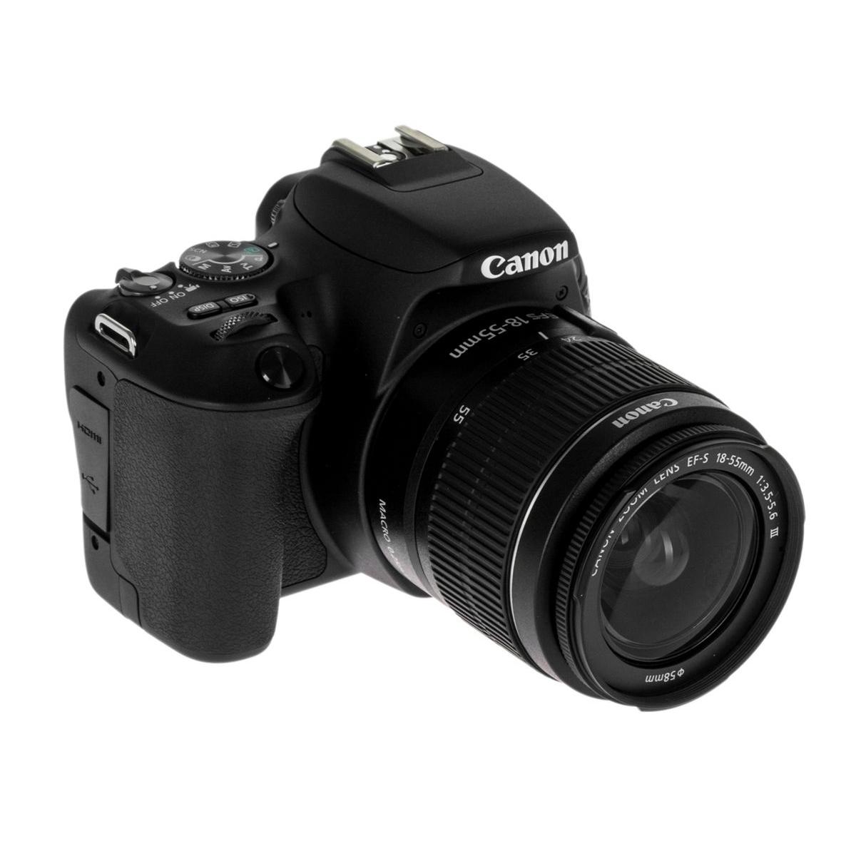 Купить Фотоаппарат зеркальный Canon EOS 200D EF-S 18-55 III Чёрный,  недорого в в интернет-магазине Кибермолл с доставкой. Фото, отзывы,  описания, характеристики Владивосток