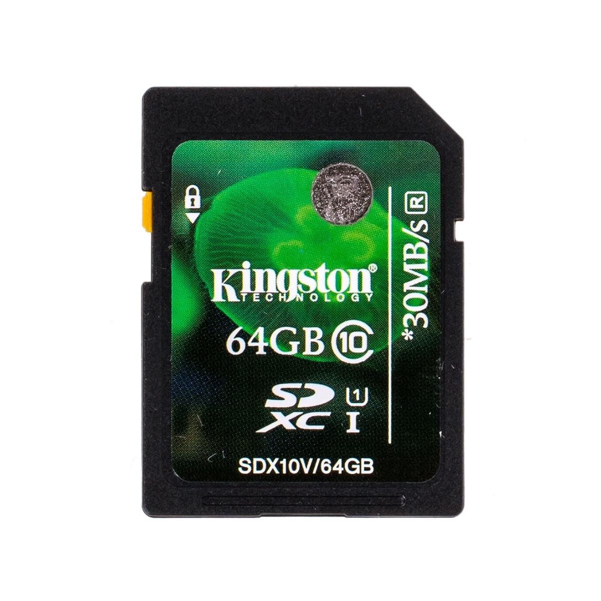 Карта памяти sdxc kingston 64gb