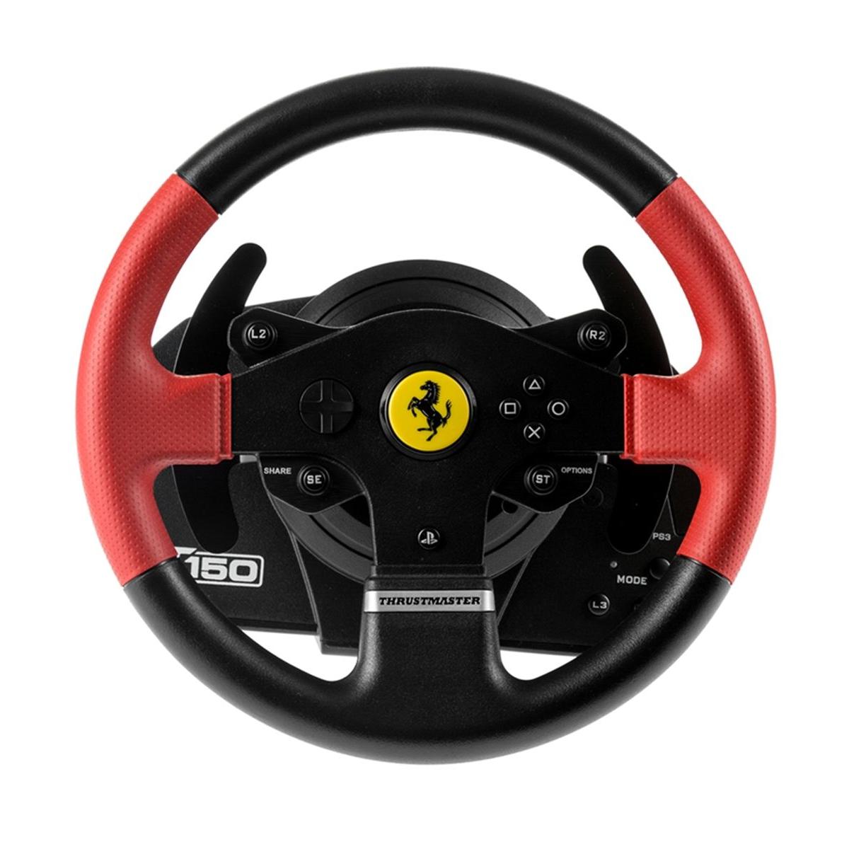 Купить Руль игровой Trustmaster T150 Ferrari Wheel Force Чёрно-красный,  недорого в в интернет-магазине Кибермолл с доставкой. Фото, отзывы,  описания, характеристики Владивосток