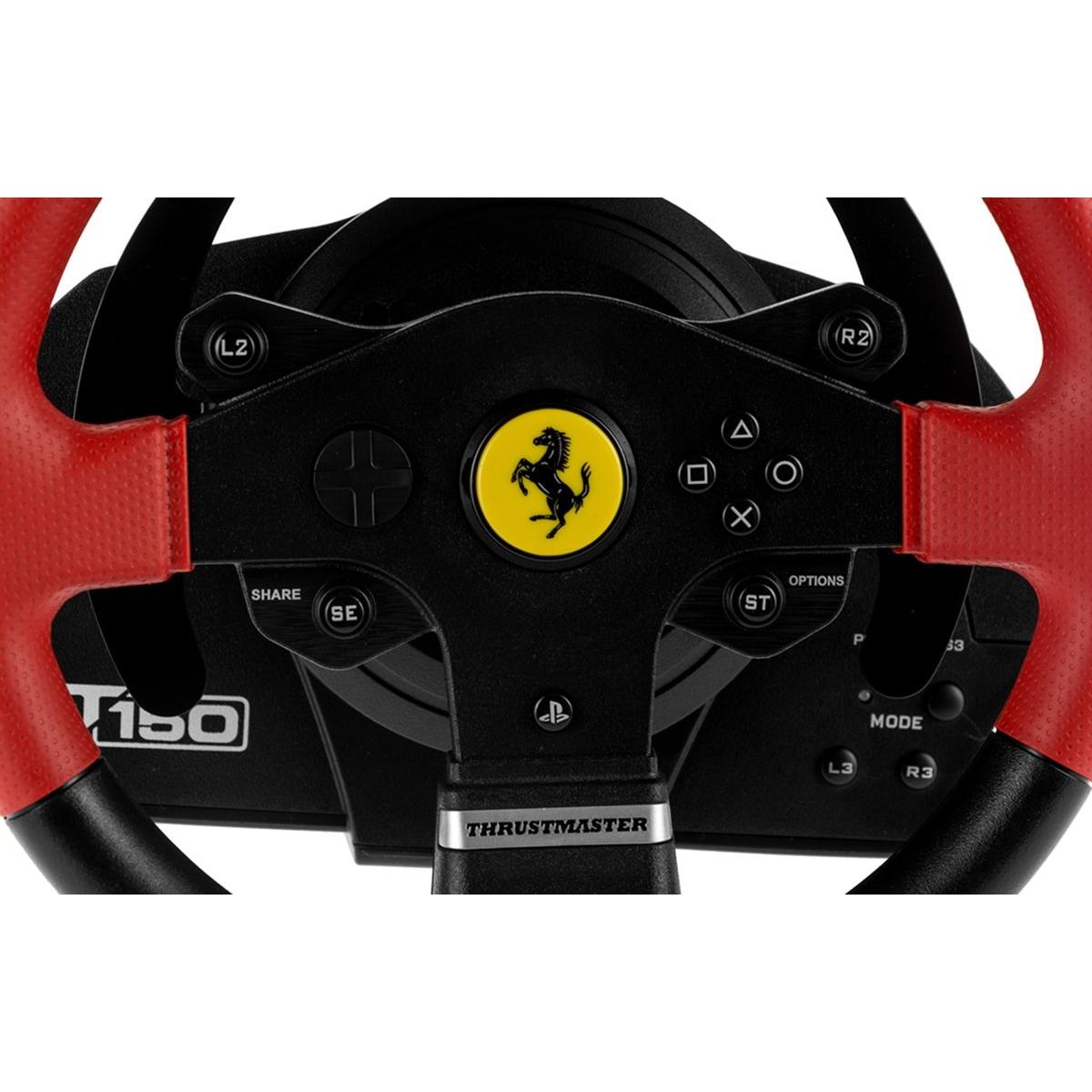 Купить Руль игровой Trustmaster T150 Ferrari Wheel Force Чёрно-красный,  недорого в в интернет-магазине Кибермолл с доставкой. Фото, отзывы,  описания, характеристики Владивосток