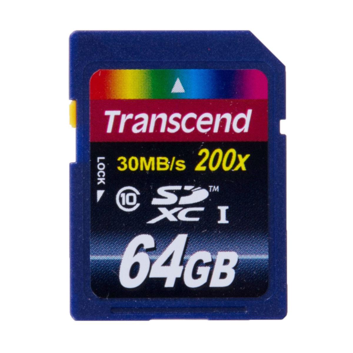 Карта памяти sdxc 64 гб transcend