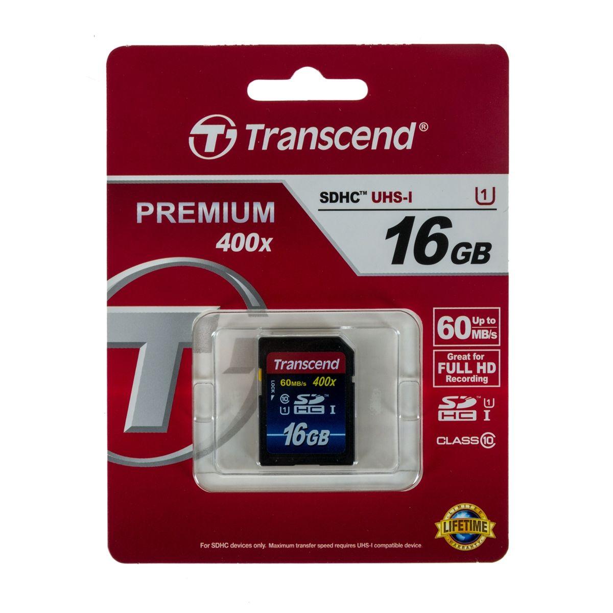 Карта памяти transcend sdhc 16 гб