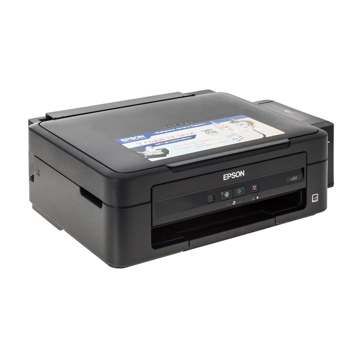 Мфу струйный epson l222. Epson l222. МФУ Epson l222, черный