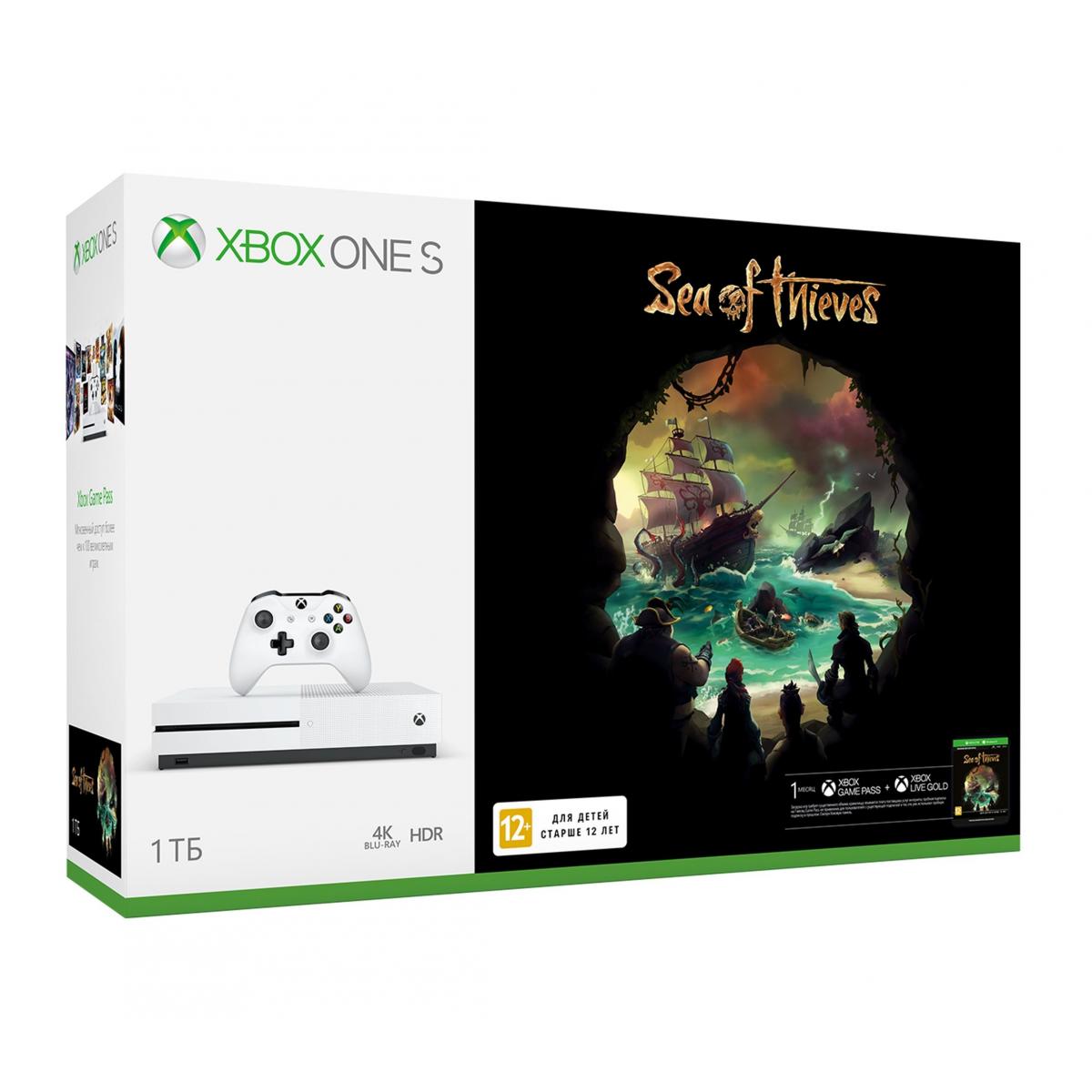 Купить Игровая консоль Xbox One S 1Тб + Sea of Thieves Белый, недорого в в  интернет-магазине Кибермолл с доставкой. Фото, отзывы, описания,  характеристики Владивосток