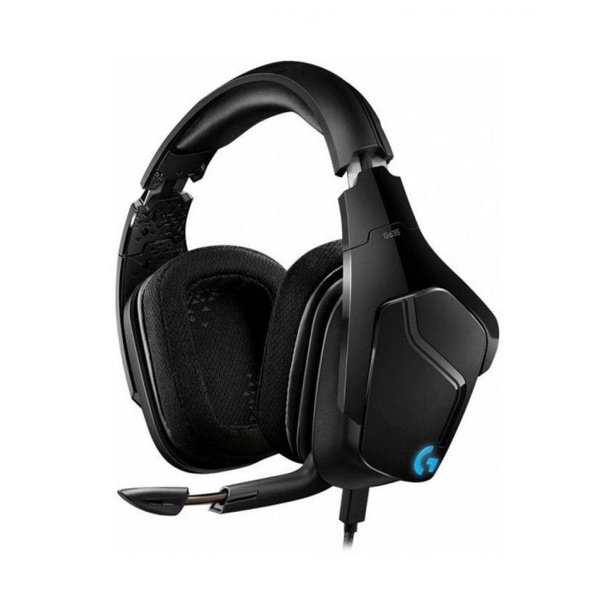 Купить Наушники игровые Logitech G635 7.1 Чёрный, недорого в в  интернет-магазине Кибермолл с доставкой. Фото, отзывы, описания,  характеристики Владивосток