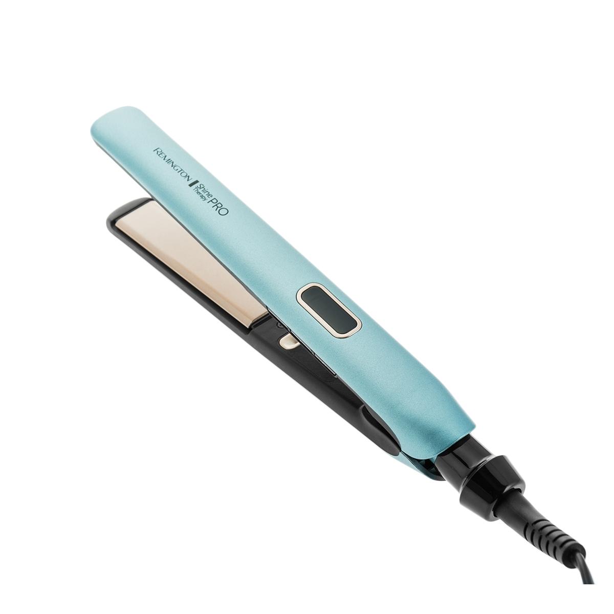 Купить Выпрямитель для волос Remington S9300 Shine Therapy PRO Straightener  Голубой, недорого в в интернет-магазине Кибермолл с доставкой. Фото,  отзывы, описания, характеристики Владивосток