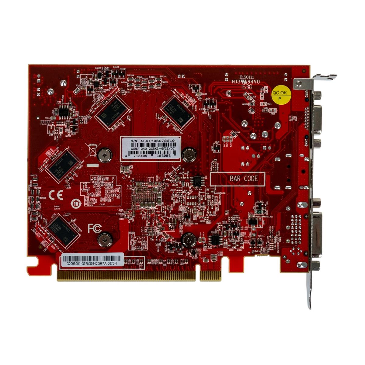 Купить Видеокарта ATI Radeon PowerColor R7 240 2048Mb 2GBK3-HV2E/OC Чёрный,  недорого в в интернет-магазине Кибермолл с доставкой. Фото, отзывы,  описания, характеристики Владивосток