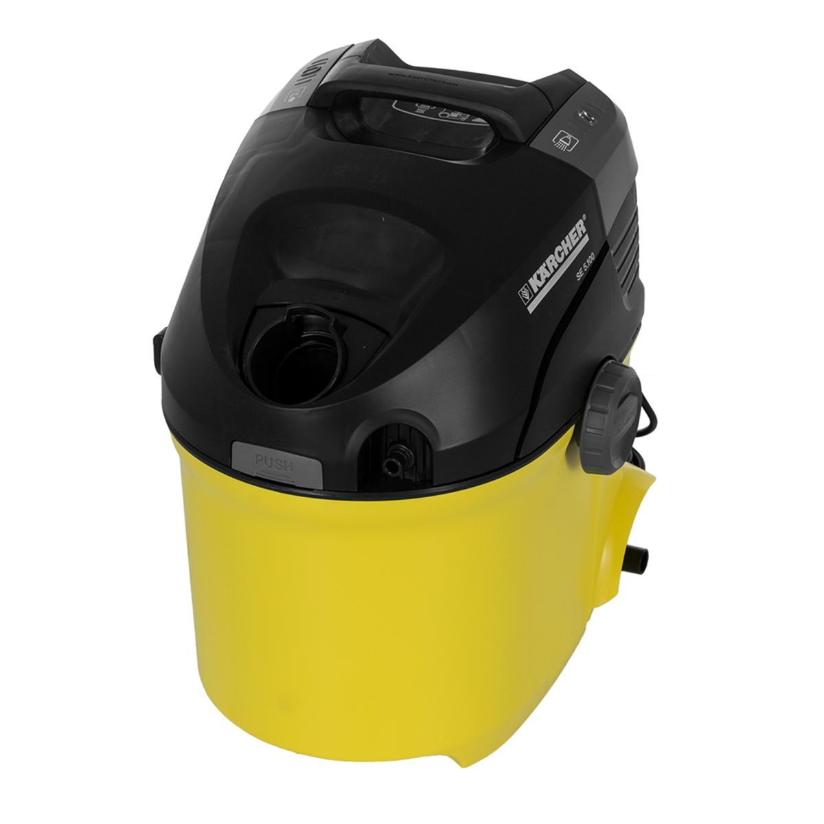 Купить Пылесос моющий Karcher SE 5.100 Жёлтый, недорого в в  интернет-магазине Кибермолл с доставкой. Фото, отзывы, описания,  характеристики Владивосток