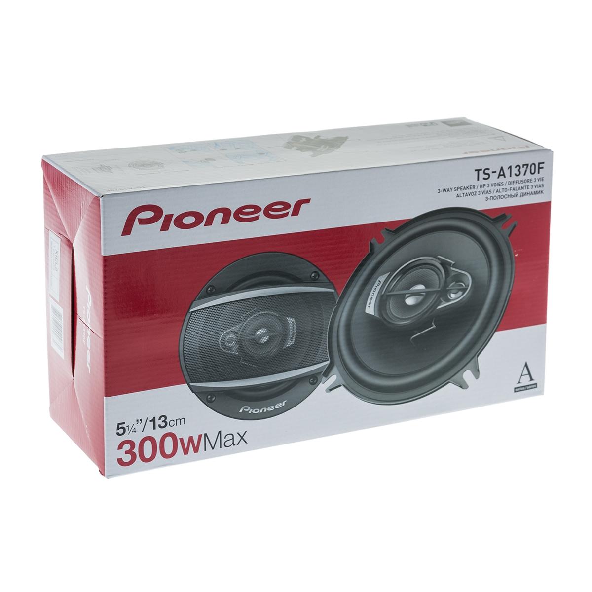 Купить Автомобильная акустика Pioneer TS-A1370F 13 см Чёрный, недорого в в  интернет-магазине Кибермолл с доставкой. Фото, отзывы, описания,  характеристики Владивосток