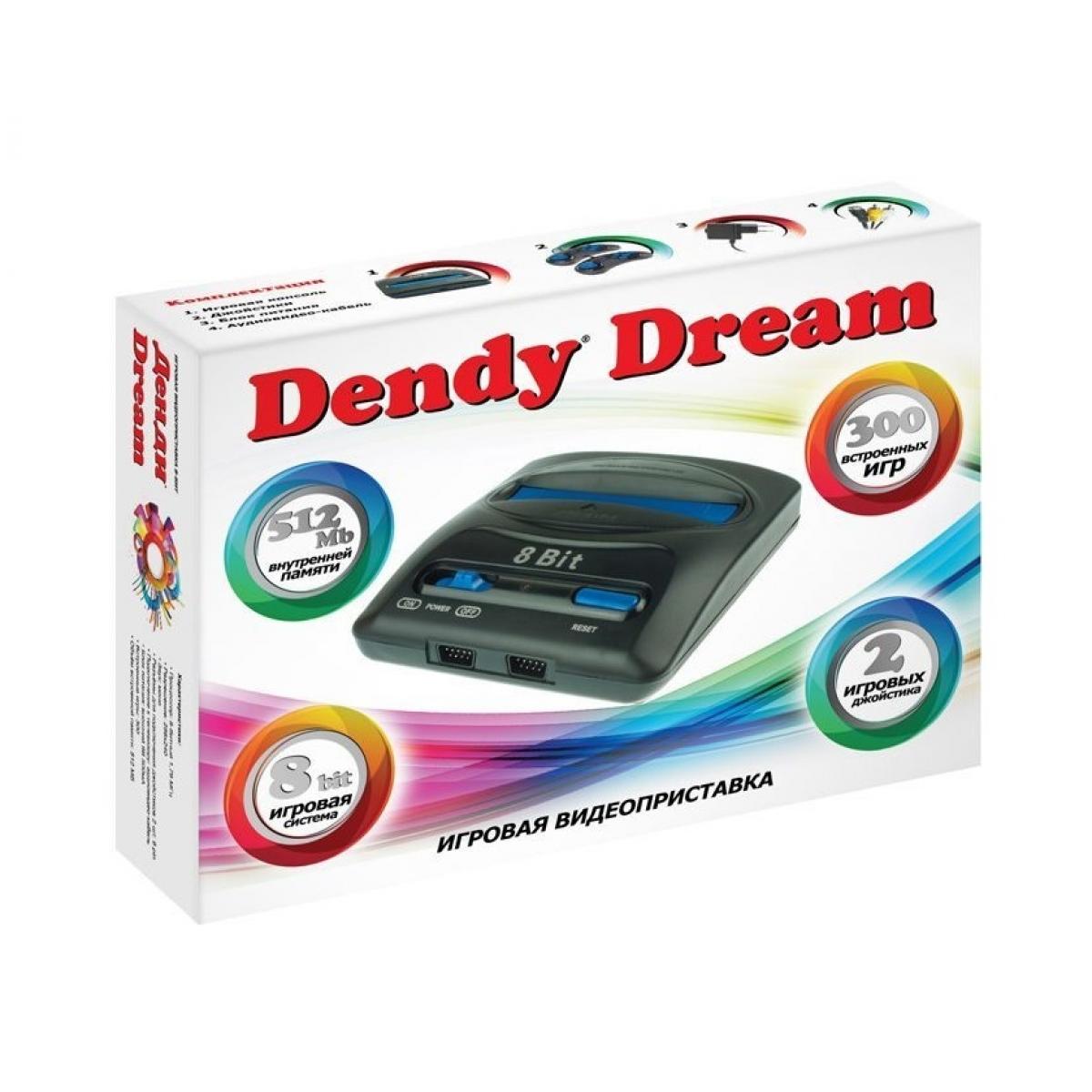 Купить Игровая консоль Dendy Dream + 300 Чёрный, недорого в в  интернет-магазине Кибермолл с доставкой. Фото, отзывы, описания,  характеристики Владивосток