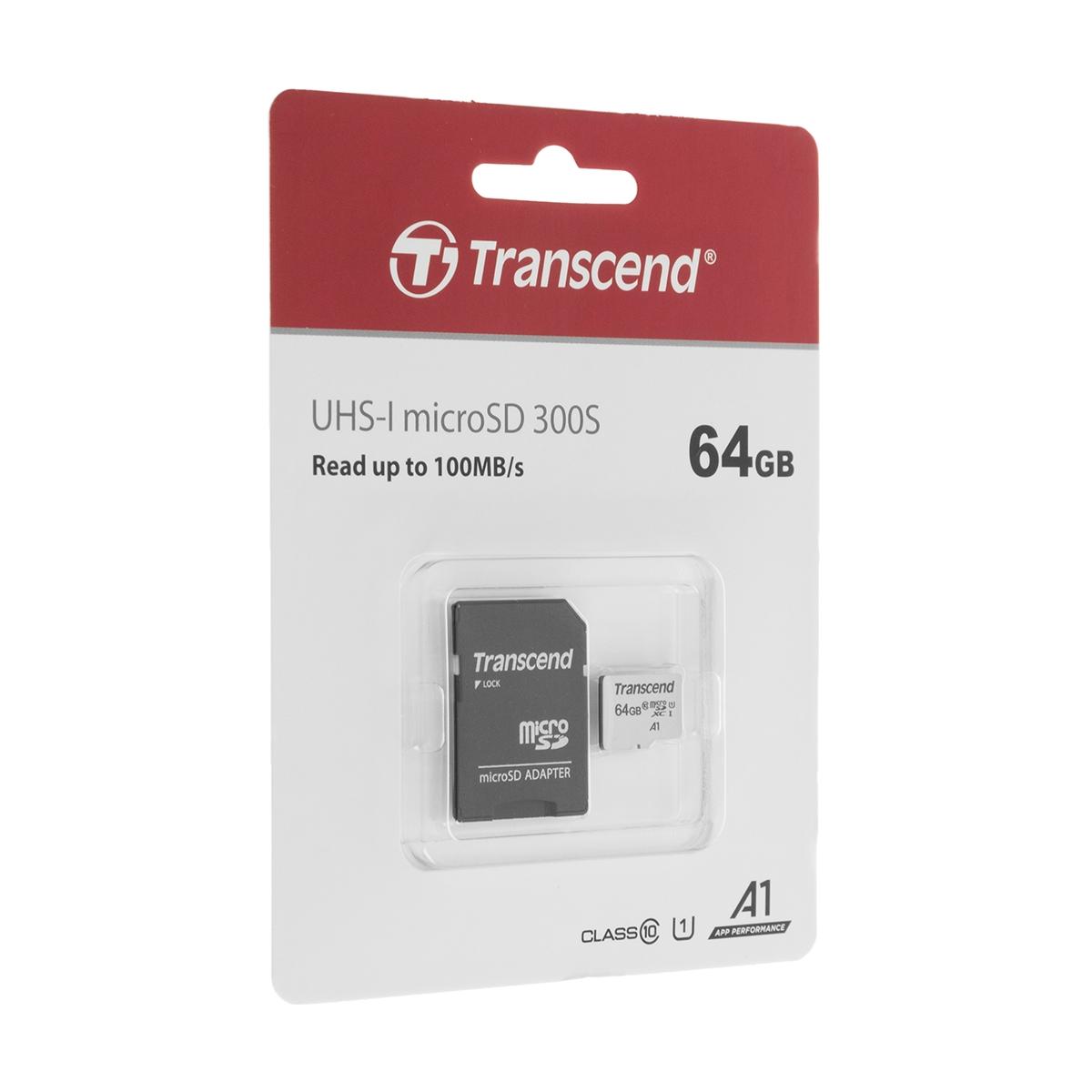 Карта памяти 64 гб transcend sdxc