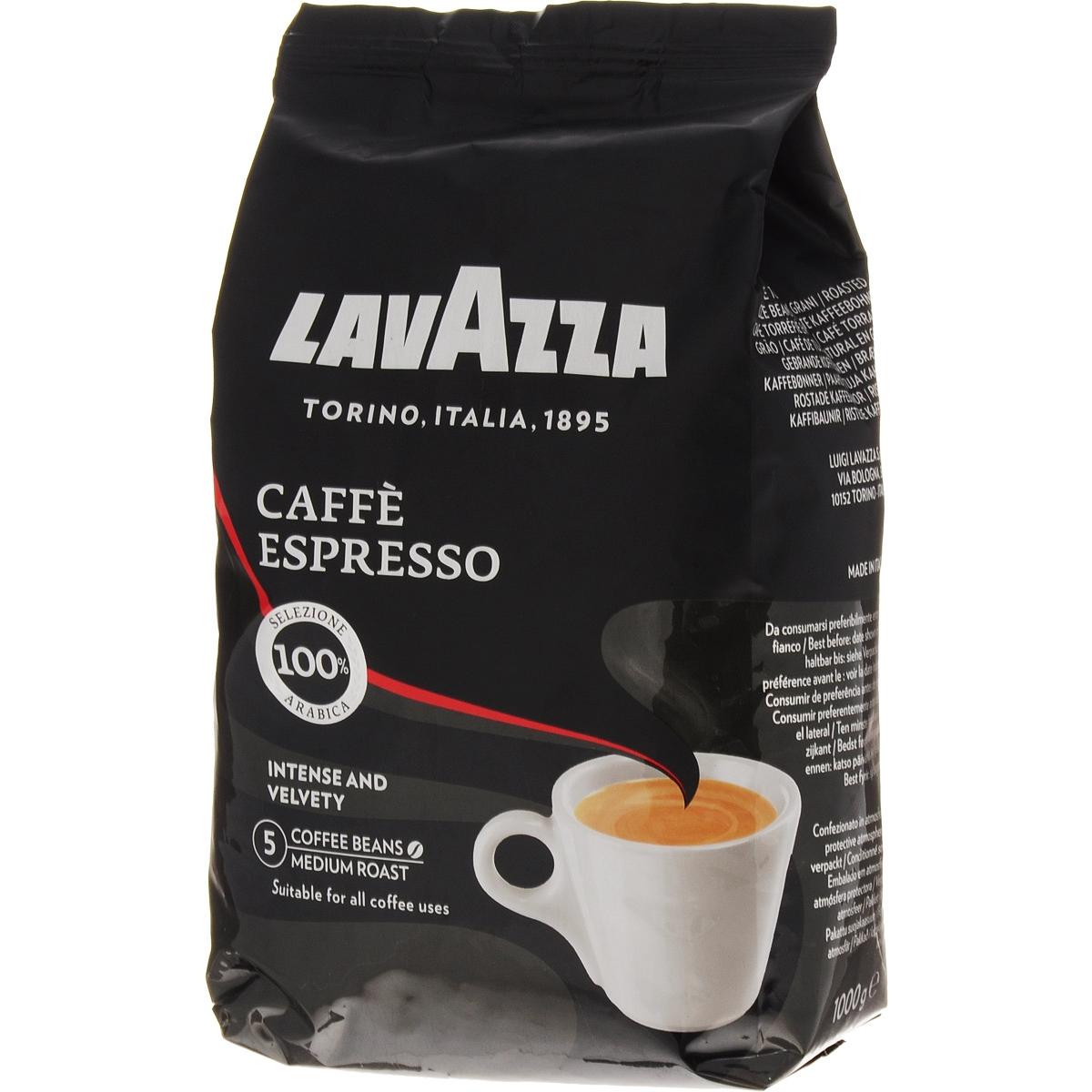 Купить Кофе в зернах Lavazza Espresso 1кг Чёрный, недорого в в  интернет-магазине Кибермолл с доставкой. Фото, отзывы, описания,  характеристики Владивосток