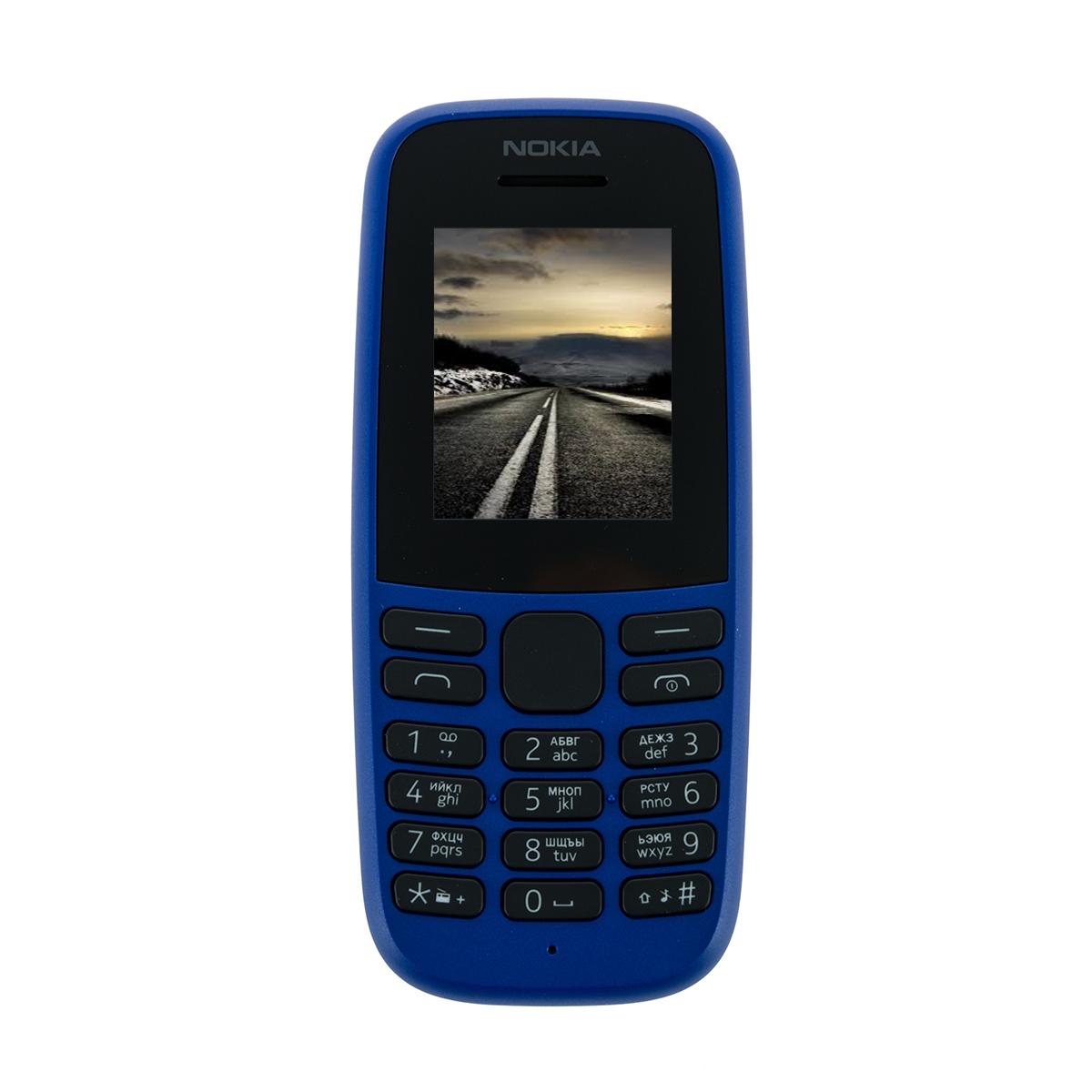 Купить Телефон мобильный Nokia 105 TA-1203 SS Синий, недорого в в  интернет-магазине Кибермолл с доставкой. Фото, отзывы, описания,  характеристики Владивосток