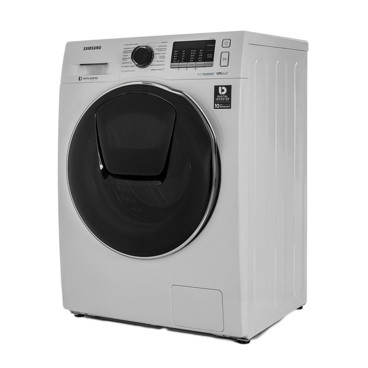 Купить Стирально-сушильная машина Samsung AddWash WD80K52E0ZW Белый,  недорого в в интернет-магазине Кибермолл с доставкой. Фото, отзывы,  описания, характеристики Владивосток