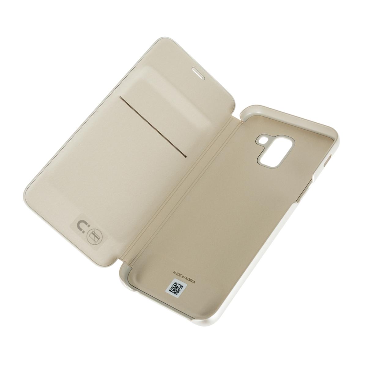 Купить Чехол Samsung Galaxy J6 2018 WalletCover gold Золотой, недорого в в  интернет-магазине Кибермолл с доставкой. Фото, отзывы, описания,  характеристики Владивосток