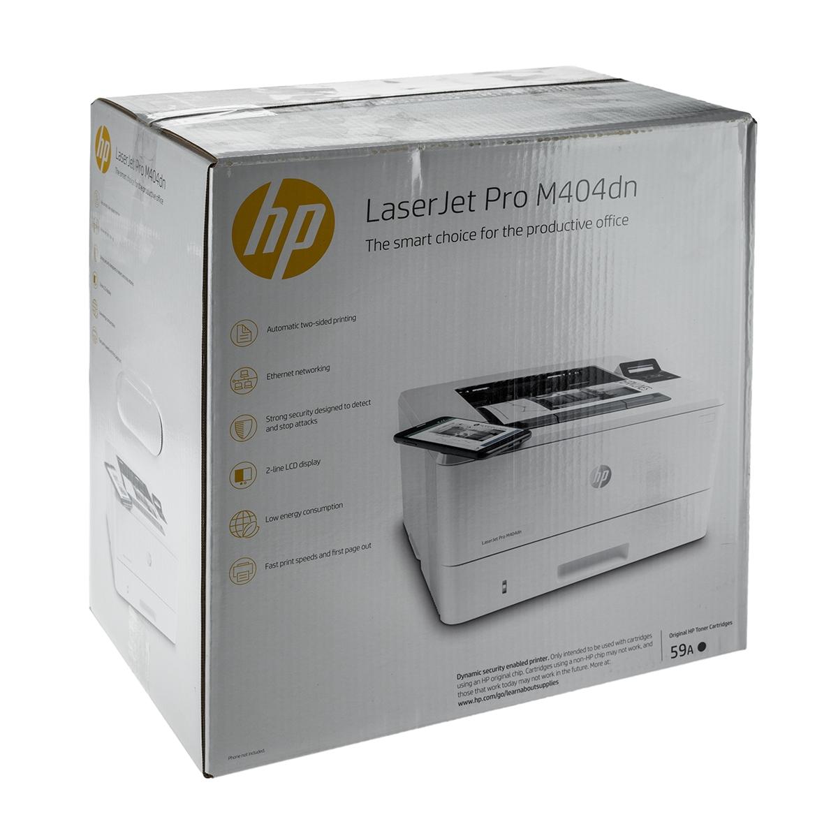 Купить Принтер Лазерный HP LaserJet Pro M404dn Белый, недорого в в  интернет-магазине Кибермолл с доставкой. Фото, отзывы, описания,  характеристики Владивосток