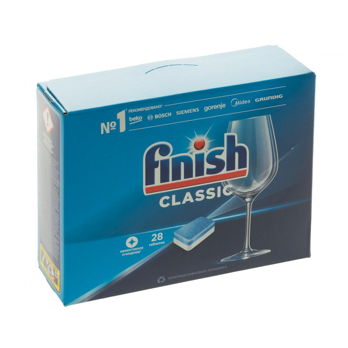 Купить Таблетки для ПММ Finish Classic 28шт (0.6кг), недорого в в  интернет-магазине Кибермолл с доставкой. Фото, отзывы, описания,  характеристики Владивосток