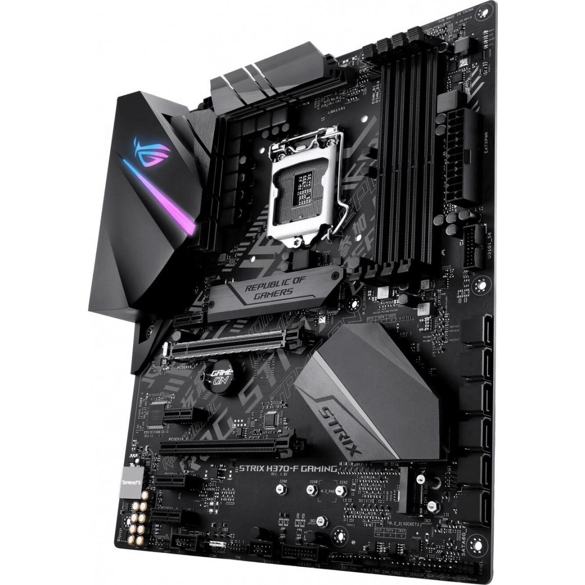 Купить Материнская плата Asus ROG STRIX H370-F GAMING, недорого в в  интернет-магазине Кибермолл с доставкой. Фото, отзывы, описания,  характеристики Владивосток