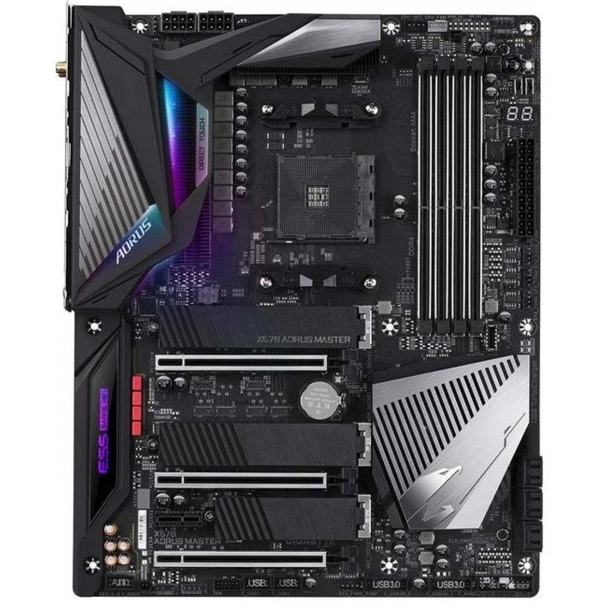 Купить Материнская плата Gigabyte X570 AORUS MASTER, недорого в в  интернет-магазине Кибермолл с доставкой. Фото, отзывы, описания,  характеристики Владивосток