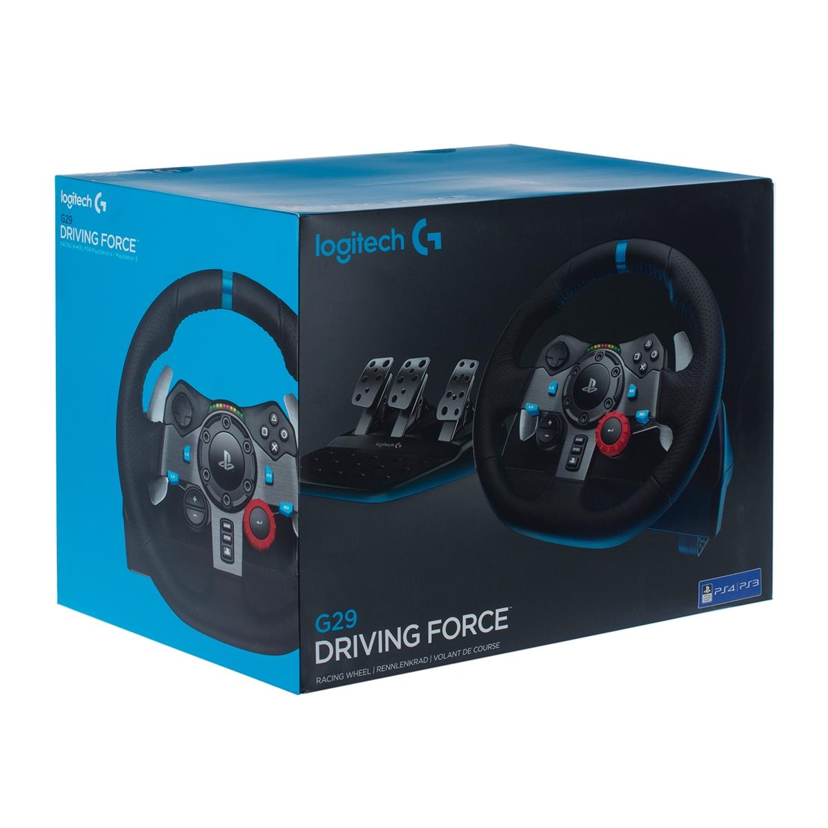 Купить Руль игровой Logitech G29 Driving Force PS Чёрный, недорого в в  интернет-магазине Кибермолл с доставкой. Фото, отзывы, описания,  характеристики Владивосток