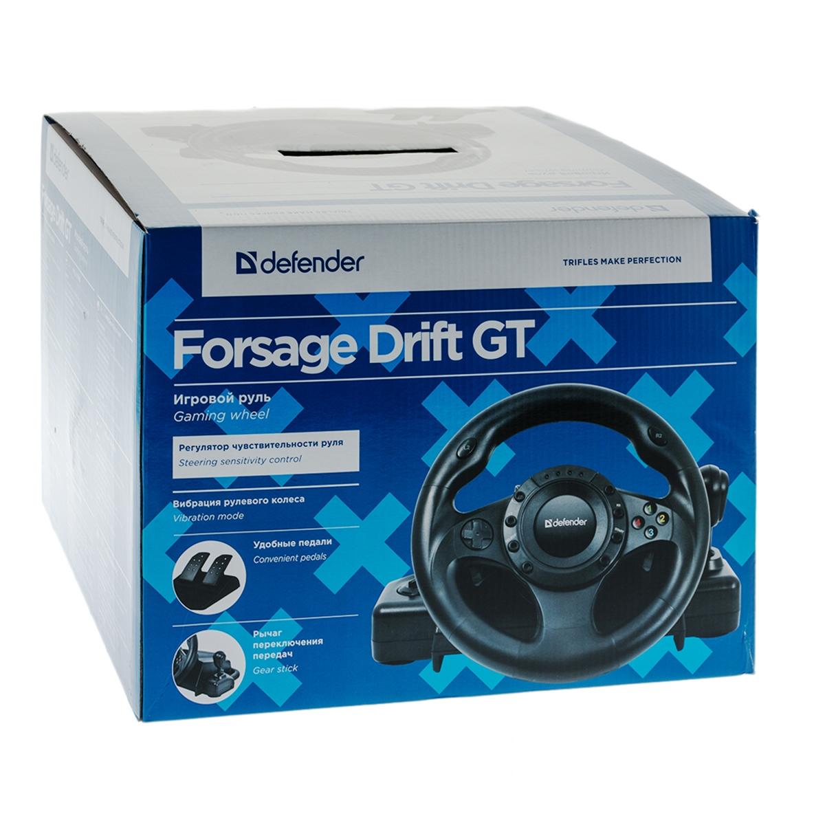 Купить Руль игровой Defender Forsage Drift GT 64370, недорого в в  интернет-магазине Кибермолл с доставкой. Фото, отзывы, описания,  характеристики Владивосток