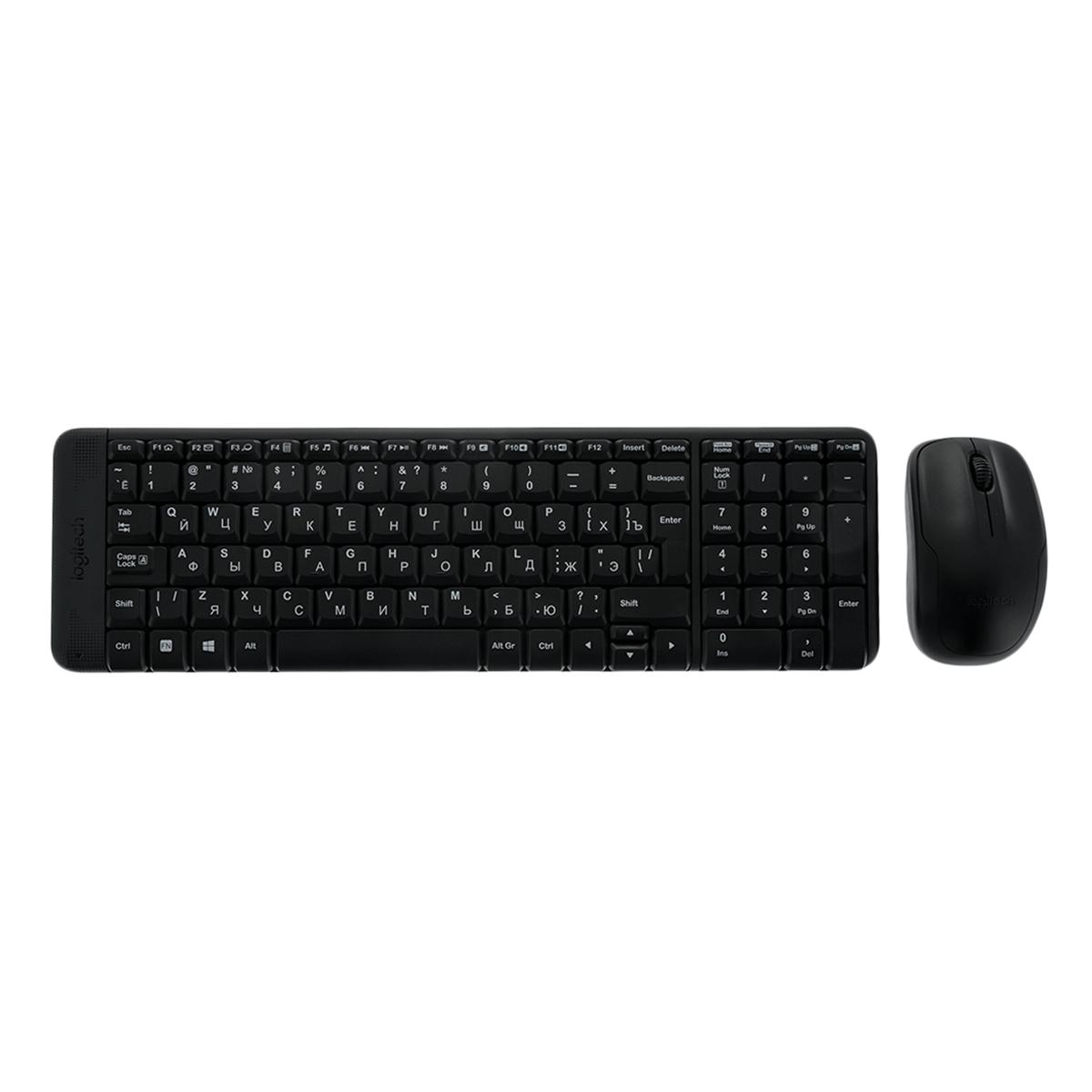 Купить Клавиатура+мышь беспроводные Logitech MK220 Чёрный, недорого в в  интернет-магазине Кибермолл с доставкой. Фото, отзывы, описания,  характеристики Владивосток