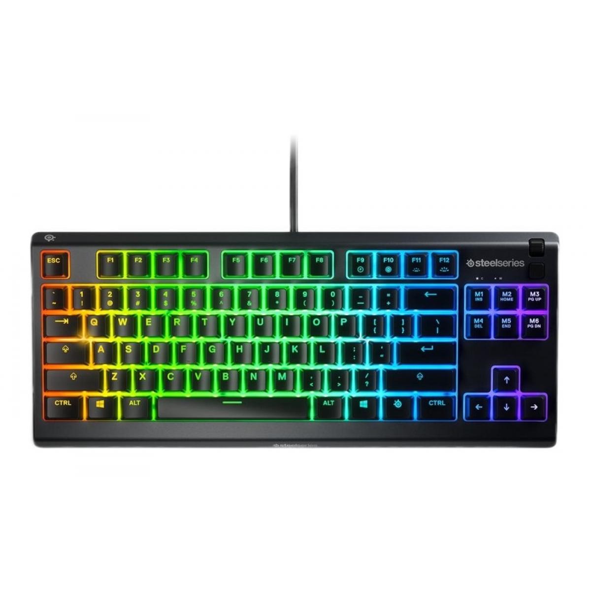 Купить Клавиатура игровая Steelseries Apex 3 TKL Чёрный, недорого в в  интернет-магазине Кибермолл с доставкой. Фото, отзывы, описания,  характеристики Владивосток