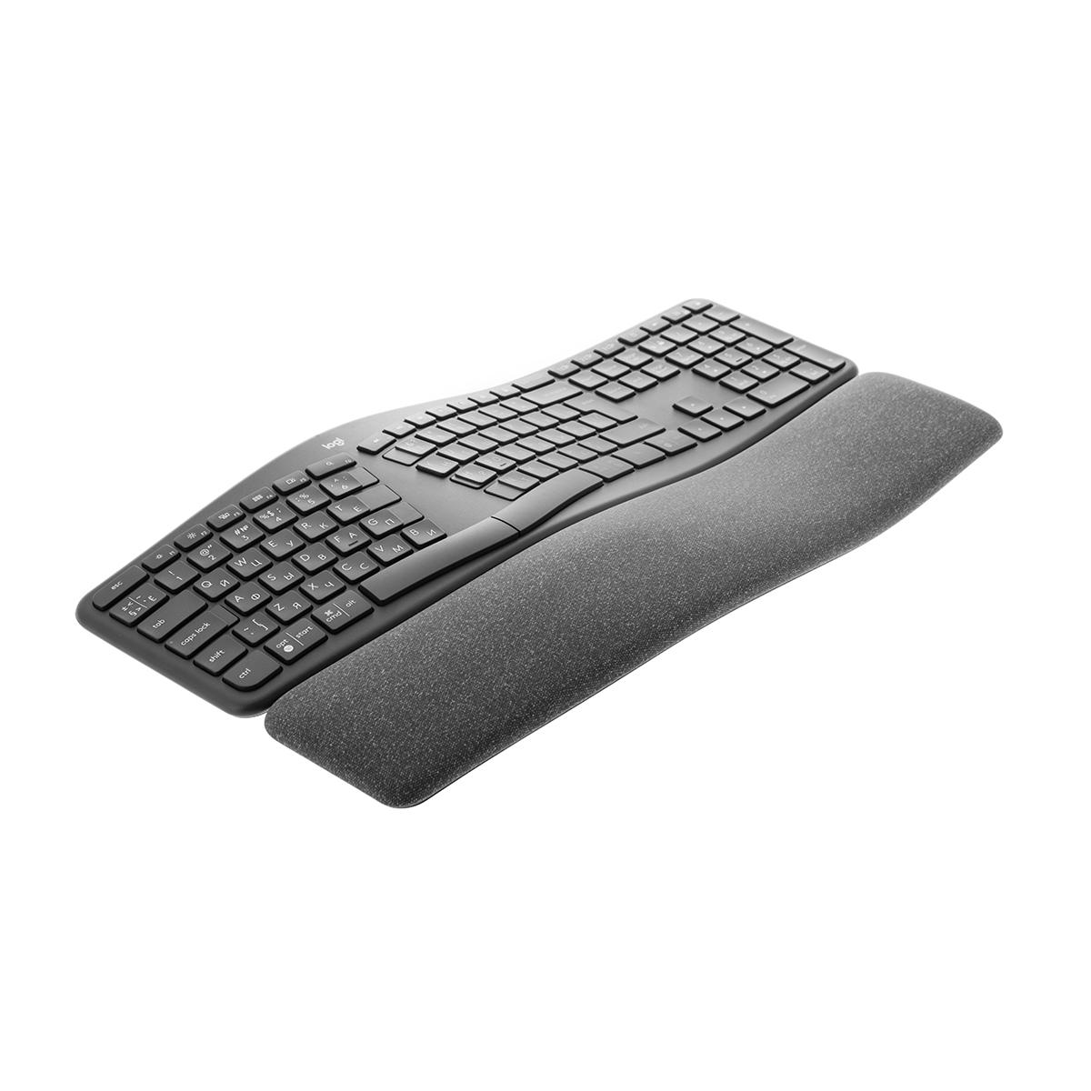 Купить Клавиатура беспроводная Logitech ERGO K860 920-010110 Тёмно-серый,  недорого в в интернет-магазине Кибермолл с доставкой. Фото, отзывы,  описания, характеристики Владивосток