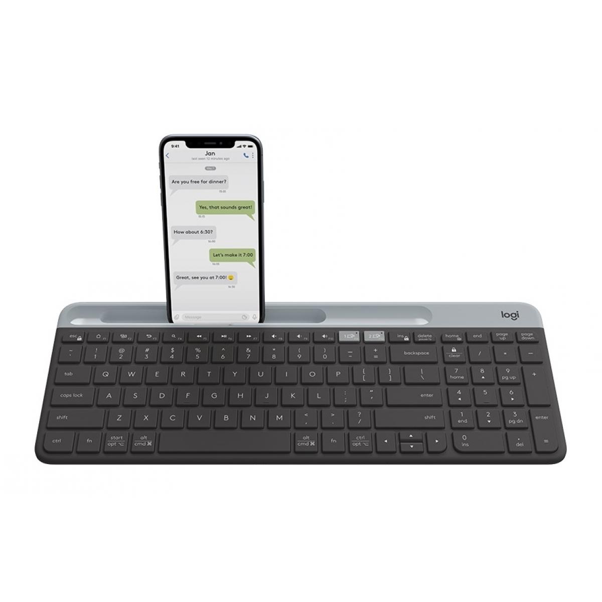 Купить Клавиатура беспроводная Logitech K580 920-009275 Серый, недорого в в  интернет-магазине Кибермолл с доставкой. Фото, отзывы, описания,  характеристики Владивосток