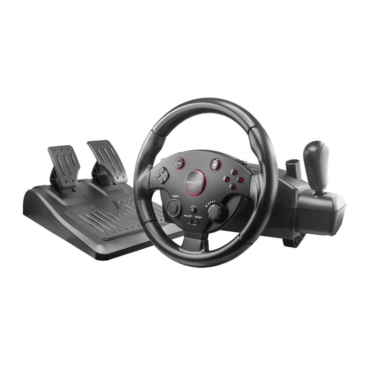 Купить Руль игровой ARTPLAYS Street Racing Wheel Turbo C900 Чёрный,  недорого в в интернет-магазине Кибермолл с доставкой. Фото, отзывы,  описания, характеристики Владивосток