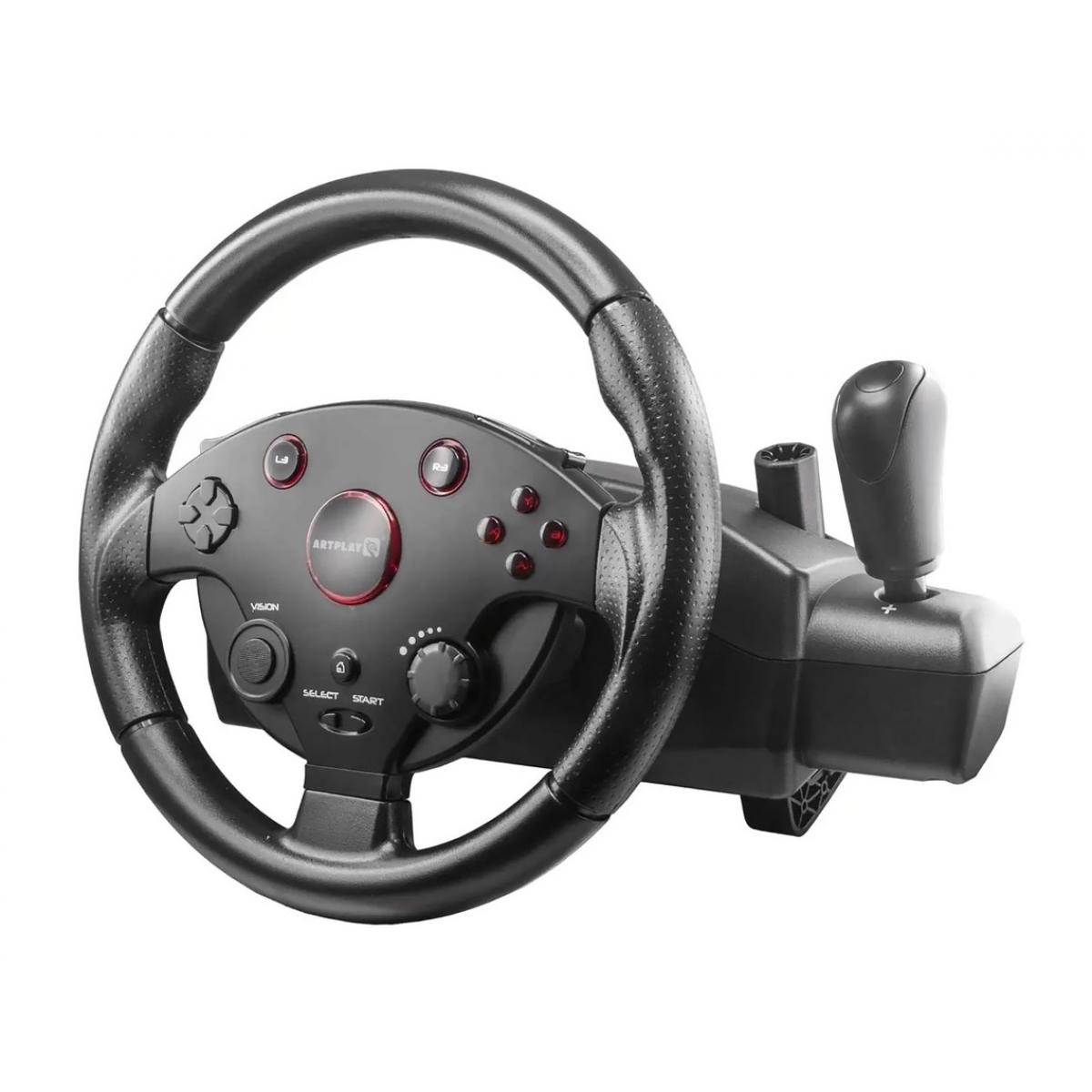 Купить Руль игровой ARTPLAYS Street Racing Wheel Turbo C900 Чёрный,  недорого в в интернет-магазине Кибермолл с доставкой. Фото, отзывы,  описания, характеристики Владивосток