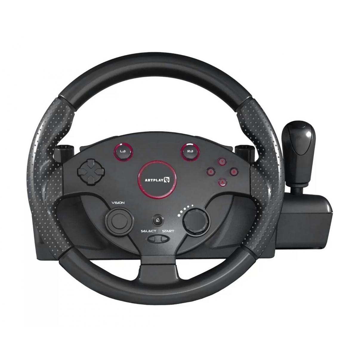 Купить Руль игровой ARTPLAYS Street Racing Wheel Turbo C900 Чёрный,  недорого в в интернет-магазине Кибермолл с доставкой. Фото, отзывы,  описания, характеристики Владивосток